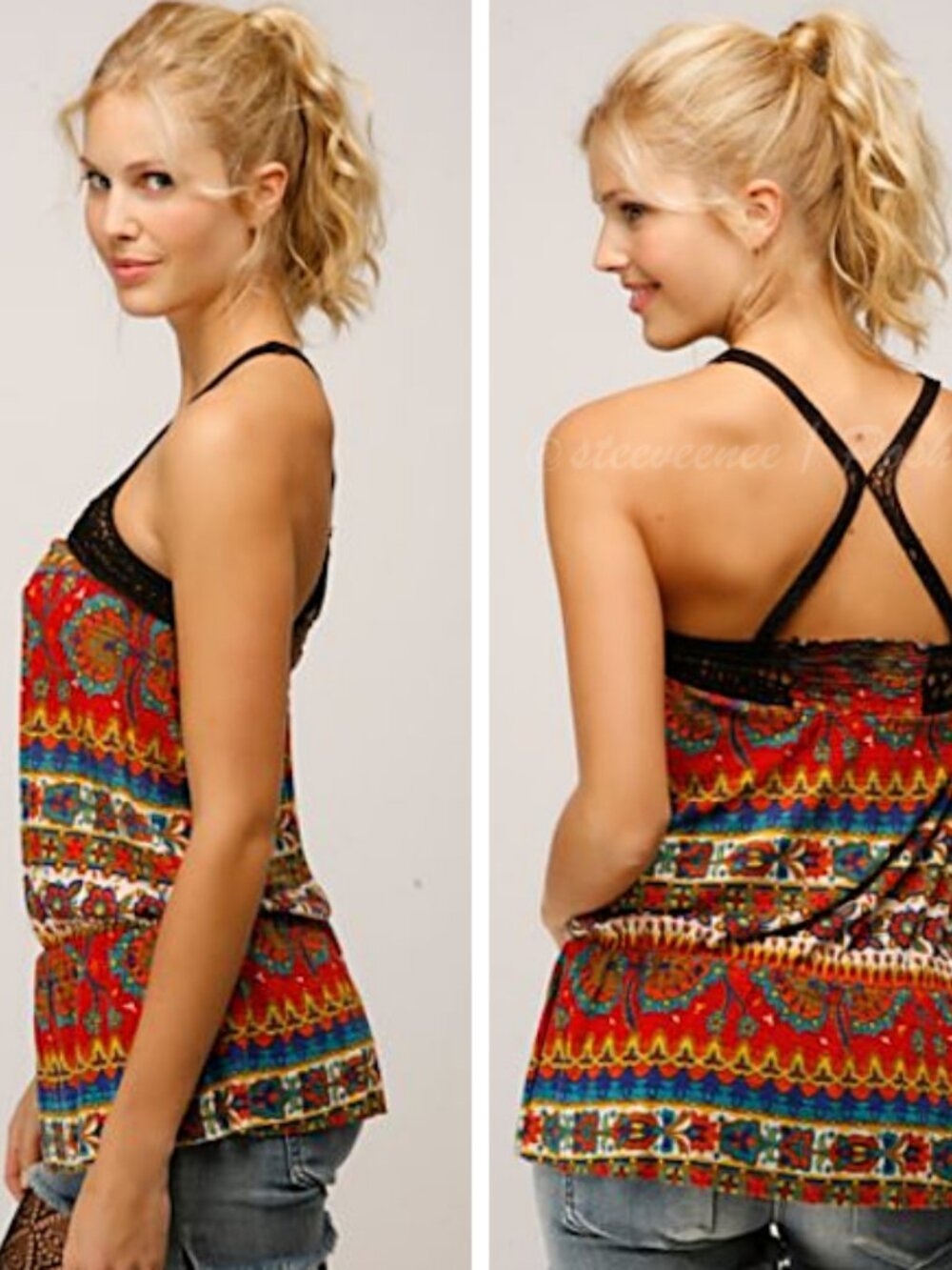 Free People Lacey Origami Dropwaist Top ASO Alex Russo - Picture 2 of 10